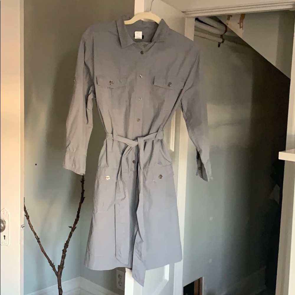 J. Crew Gray Shirt Dress